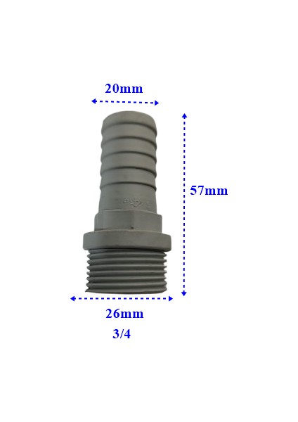 Plastik Hortum Rekoru 20X26MM - 3/4 Dişli fiyatları