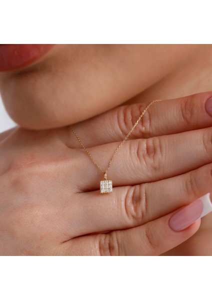0,11 Karat Pırlanta Minimal Kolye - PR01557 fırsatları