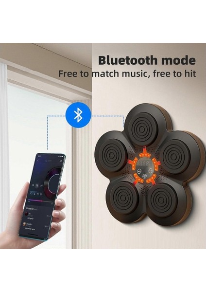 Müzikli Boks Makinası.akıllı Boks Egzersiz Aleti - Bluetoothlu Boks Makinesi - Müzikli Boks Eğitim Tahtası fırsatları