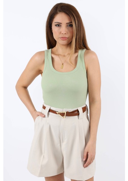 Kadın Cotton Premium Doku Çağla Pamuklu Basic Fitilli Atlet modelleri