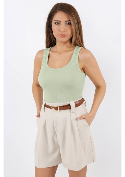 Kadın Cotton Premium Doku Çağla Pamuklu Basic Fitilli Atlet fırsatları