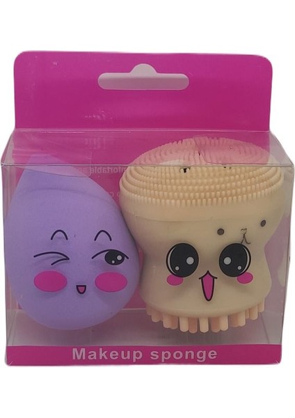 2'li Makyaj ve Yüz Yıkama Süngeri