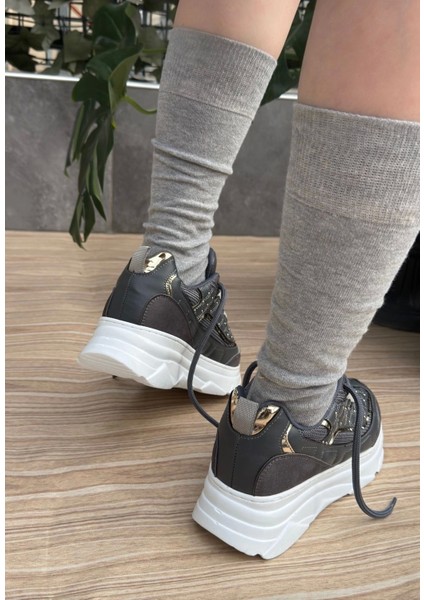 Aleid Gri Cilt Bağcıklı Spor Ayakkabı fırsatları