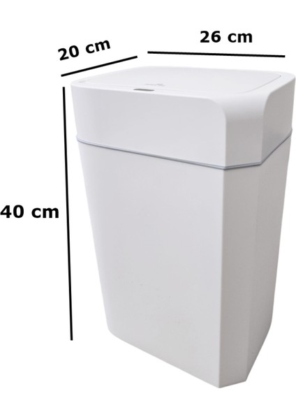 Sensörlü Otomatik Plastik Çöp Kovası 18 Litre + Deterjan Hazneli Silikon Klozet Fırçası fiyatları