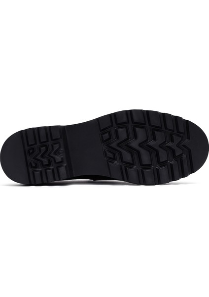 Erkek Siyah Deri Casual Loafer 25WFD7049FT fırsatları