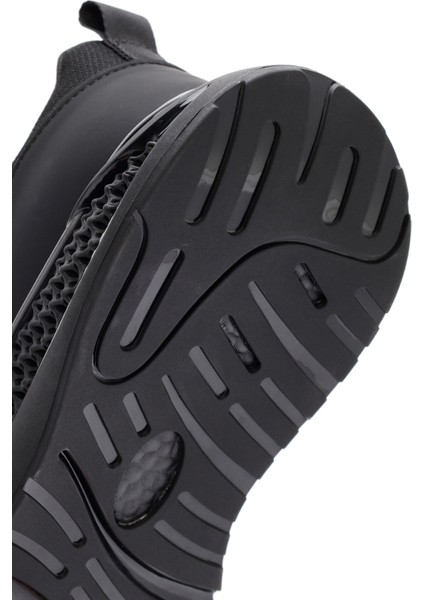 Zero Erkek Siyah Kalın Tabanlı Bağcıklı Kumaş Sneaker 25WFD69106F