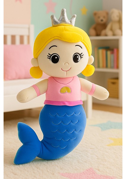 Deniz Kızı Peluş Oyuncak | 35 cm Sevimli Denizkızı | Bebek Sevimli Hediyelik