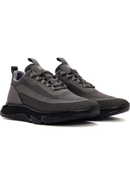 Zero Erkek Gri Kalın Tabanlı Bağcıklı Kumaş Sneaker 25WFD69106F modelleri