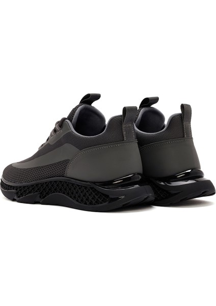 Zero Erkek Gri Kalın Tabanlı Bağcıklı Kumaş Sneaker 25WFD69106F indirimleri