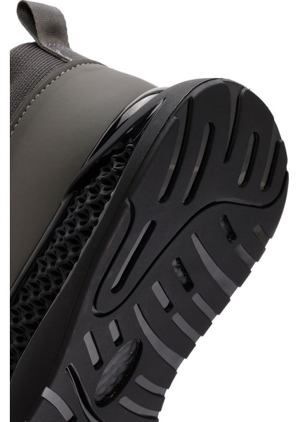 Zero Erkek Gri Kalın Tabanlı Bağcıklı Kumaş Sneaker 25WFD69106F