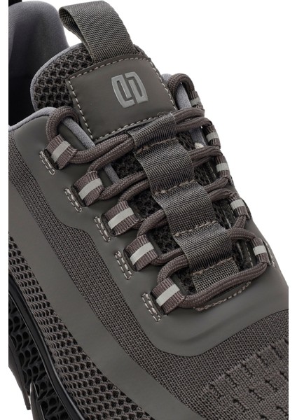 Zero Erkek Gri Kalın Tabanlı Bağcıklı Kumaş Sneaker 25WFD69106F