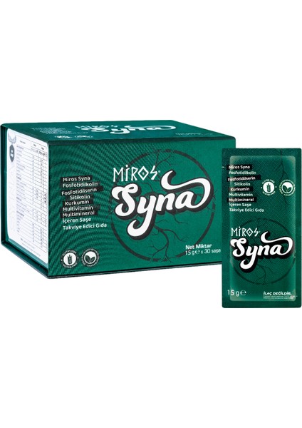 Syna ⭐ Maziden Atiye Giden Köprü – Fosfolipid, Ginkgo, Koenzim Q10 ve Vitamin Kompleksi – 30 Saşe