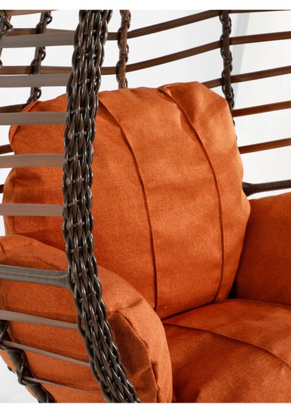 Kahverengi Rattan Örgü Fındık Model Hamak Bahçe Salıncağı Balkon, Teras, Bahçe Mobilyası modelleri