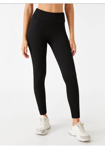 Bayan Fitilli Yüksek Bel Tayt