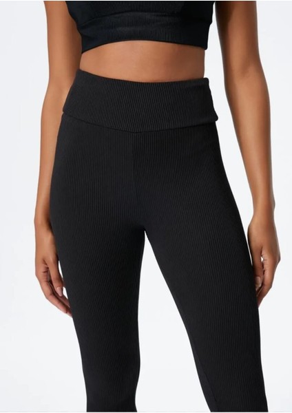 Bayan Fitilli Yüksek Bel Tayt modelleri