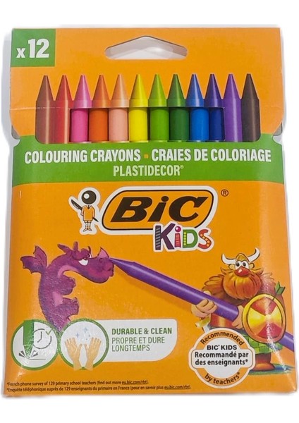 Plastidecor Silinebilir Mum Boya 12'li