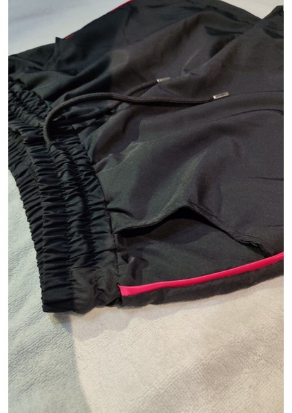Siyah Büyük Beden Kadın Deniz Şortu Büyük Beden Şort (2xl-7xl)