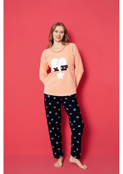 Kadın Homewear Peluş Polar Yeni Sezon Pijama Takımı fiyatları