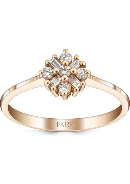 0,19 Karat Pırlanta Aşk Çiçeği Yüzük - PR00166