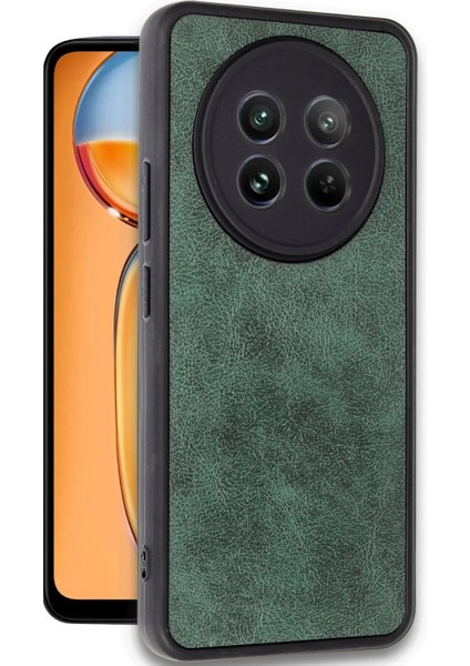 Realme 12 5g Kılıf Aras Deri Kapak - Koyu Yeşil fiyatları