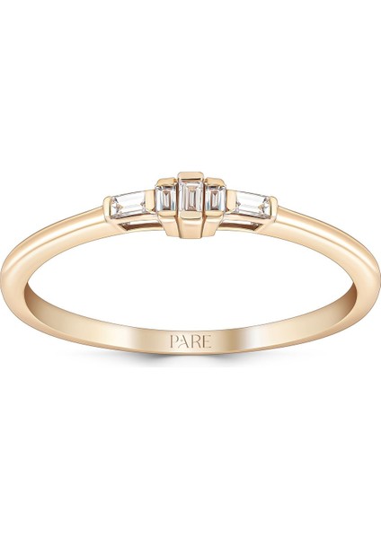 0,05 Karat Baget Pırlanta Yüzük - PR01087