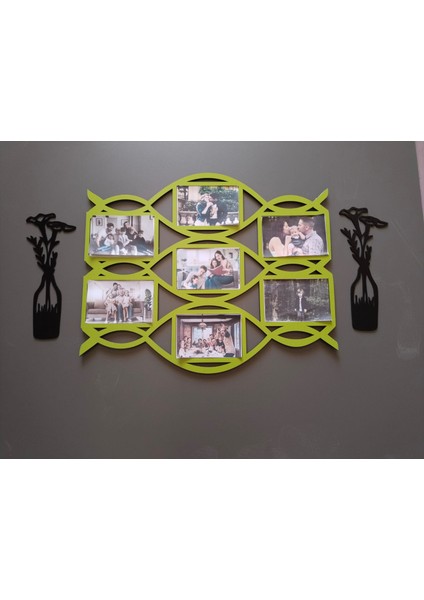 Anneye En Güzel Hediye Modern Çoklu Çerçeve 7 Fotoğraflık Kişiye Özel Renk 3 Lü Set