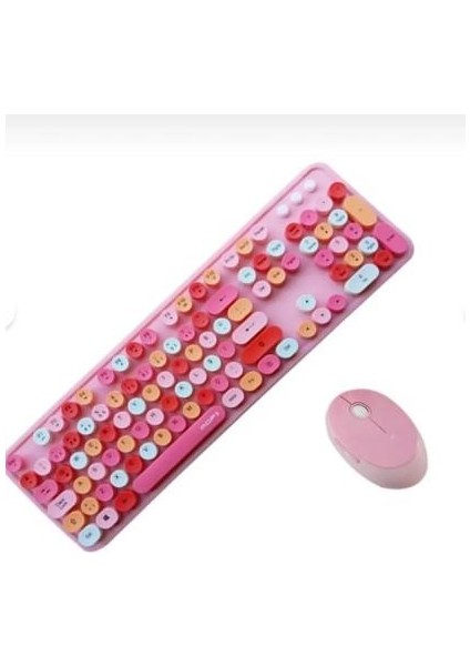 Kablosuz Klavye ve Mouse Fare Set 104 Tuşlu Pc Notebook Laptop Uyumlu