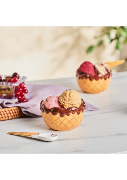 Chocolate Chip 3'lü Kaşıklı Dondurma Kasesi 200 ml fiyatları
