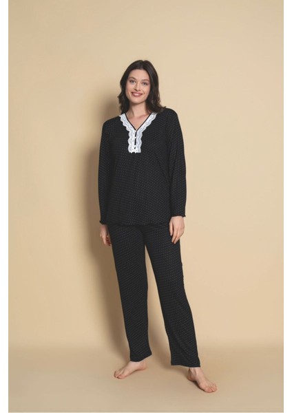 Kadın Önden Düğmeli Pijama Takımı Yeni Sezons fiyatları