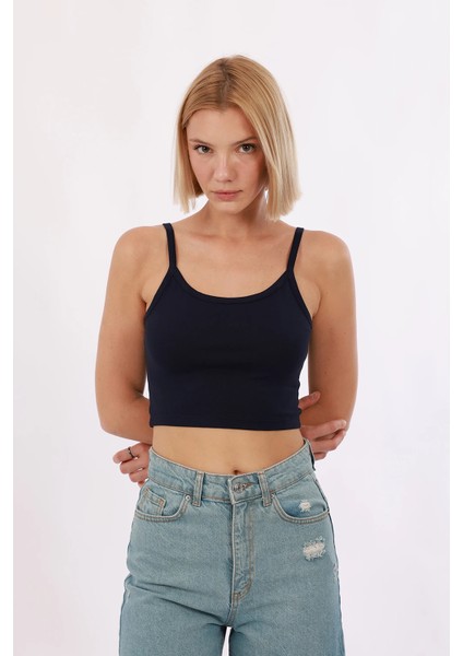 Kadın Askılı Crop