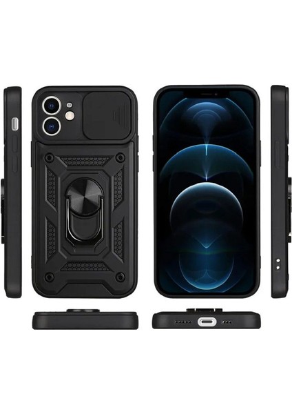 Iphone 11 Uyumlu Kamera Koruma Sürgülü Yüzüklü Tank Kılıf fiyatları