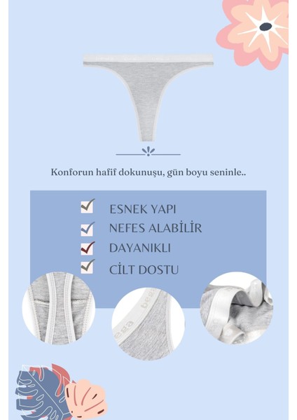 Pamuklu Tanga Kadın Külot 7'li Paket fiyatları