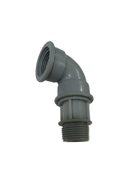 Plastik Dirsek 33X30MM - Iç Dış Dişli 1 Inç