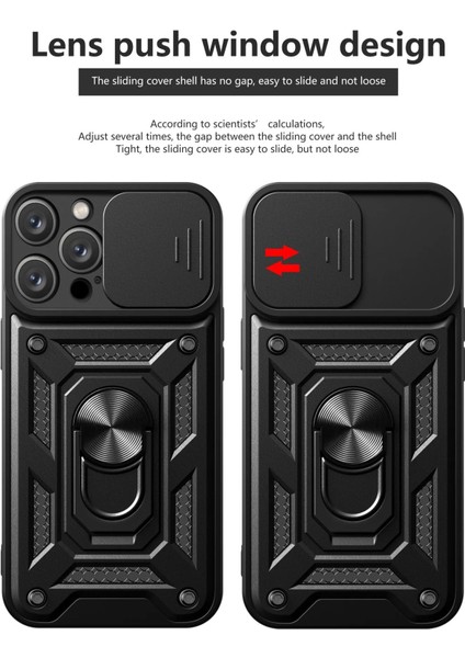 Iphone 16 Pro Uyumlu Kamera Koruma Sürgülü Yüzüklü Tank Kılıf fiyatları