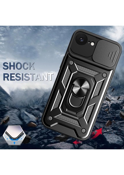 Iphone 16E Uyumlu Kamera Koruma Sürgülü Yüzüklü Tank Kılıf fırsatları