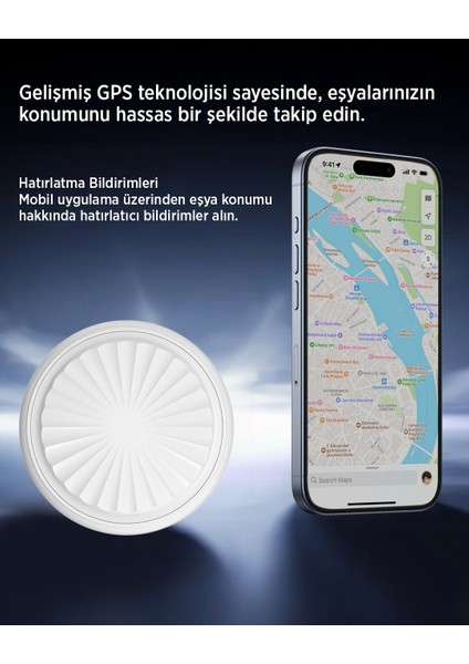Gps Takip Cihazı Smart Tag Akıllı Kaybolma Ios & Android Uyumlu Anahtarlıklı fırsatları
