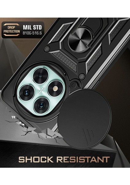Xiaomi Redmi Note 14 4g Uyumlu Kamera Koruma Sürgülü Yüzüklü Tank Kılıf indirimleri