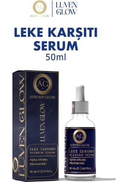 Luven Glow Leke Karşıtı Arbutin Cilt Bakım Serumu 30 ml (Niacinamide %10 + Alpha Arbutin %2 )
