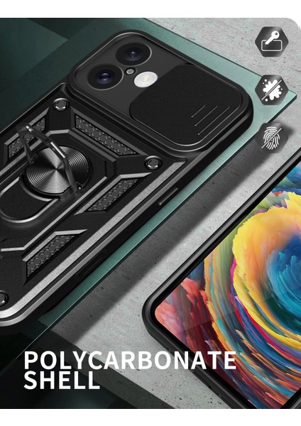 Iphone 16 Uyumlu Kamera Koruma Sürgülü Yüzüklü Tank Kılıf modelleri