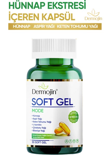Hünnap Bitkisel Karışım Yağlar İçeren Takviye Edici Soft Jel Kapsül