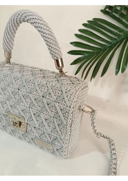 Veronica Art Çapraz Örgü Gri Omuz Çantası fırsatları