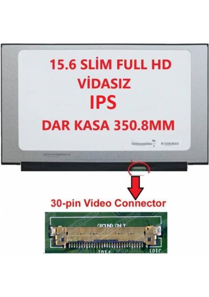 Lenovo V15-IWL 15.6 30PIN IPS Vidasız Dar Ekran