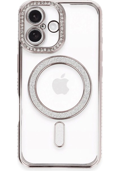 iPhone 16 Kılıf Joke Simli Magneticsafe Kılıf - Pembe fiyatları