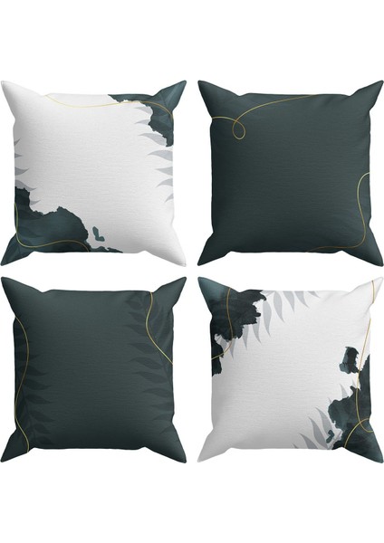 Abstract 4’lü Kırlent Kılıfı Ds19