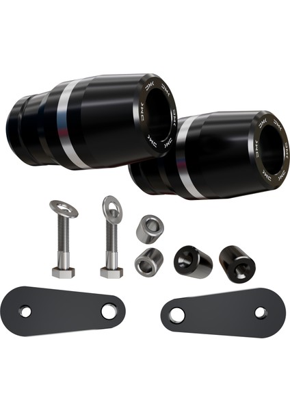 Dmk - Honda Cb 125R Uyumlu Grenaj Koruma Takozu (Gümüş)