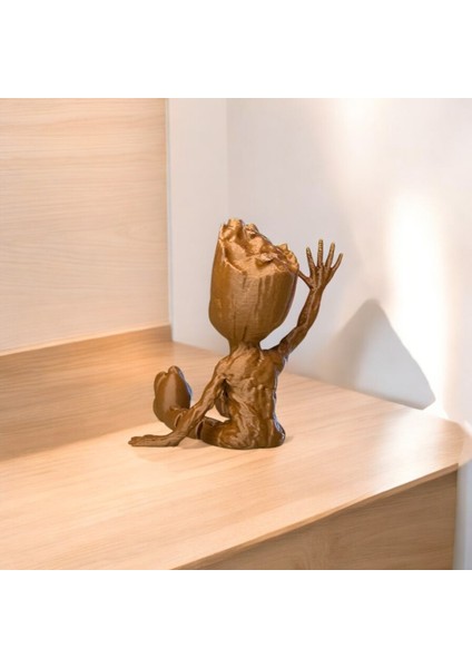 Oynar Bacaklı Baby Groot Figürü Dekoratif Obje | Kabuk Factory Tasarımı modelleri