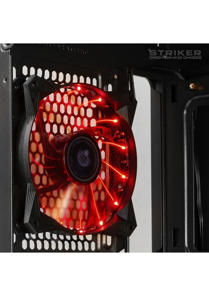 Strıker Midtower 3X120MM Fan Siyah Bilgisayar Kasası 6X120MM Fan Desteği (Psuyok) modelleri