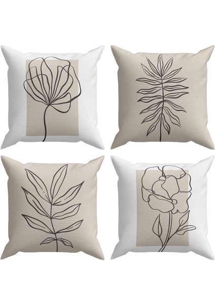 Botanical 4'lü Kırlent Kılıf Ds9