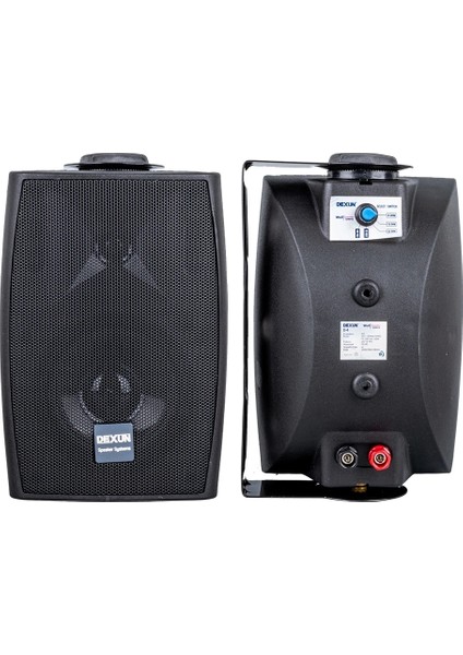 Dexun D-4t 10 Cm 150 Watt 100v 4 Siyah Trafolu Sütun Hoparlör (Komutatörlü) (5047)