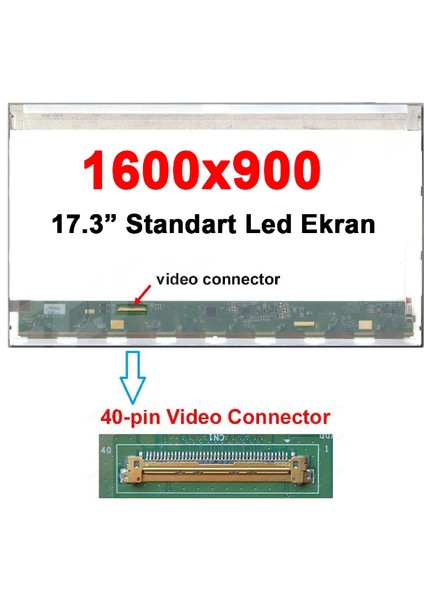 LP173WD1-TLP2 LP173WD1 Tl P2 17.3 Standart 40PIN 1600X900 Ekran